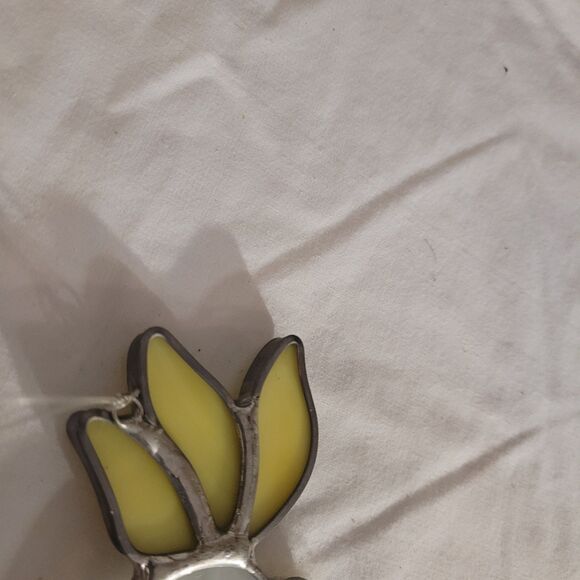 Stained Glass suncatcher lead trimmed Parrott colorful 12.5 IN - Picture 7 of 9